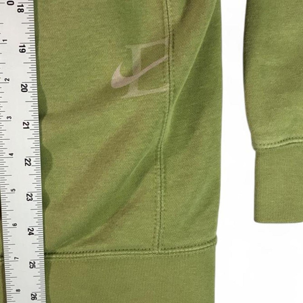 NWOT olive Nike Sportsclub fleece green hoodie with monogram print. Men's XL - Picture 5 of 5